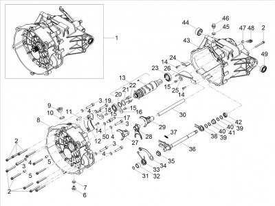 Κιβώτιο ταχυτήτων / Επιλογέας / δεσμοδρομικού